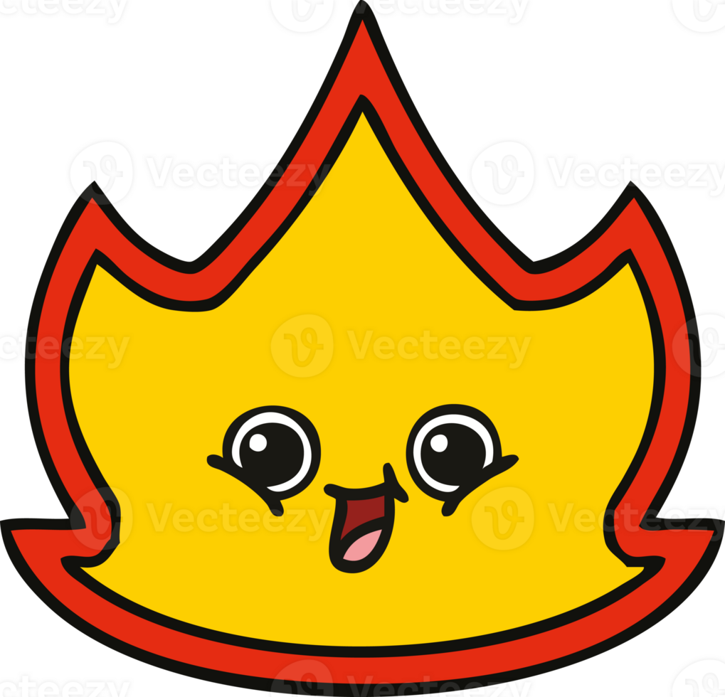 cute cartoon fire png