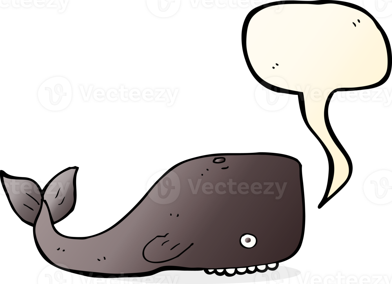 cartoon whale with speech bubble png