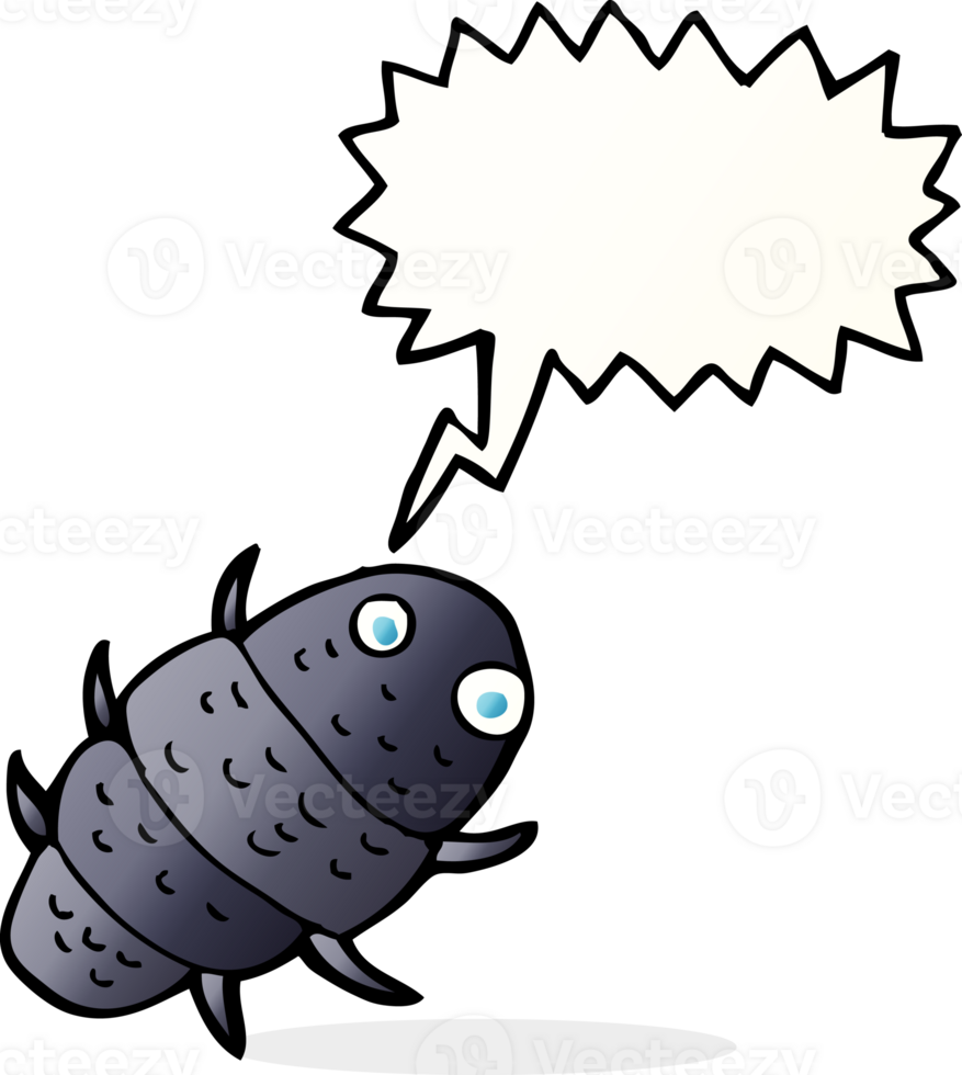 cartoon bug with speech bubble png