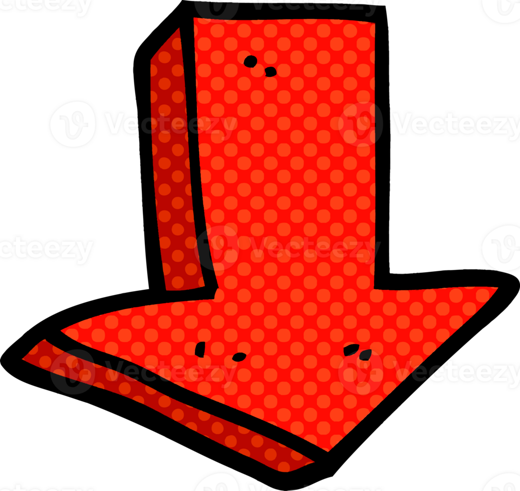 cartoon doodle arrow pointing direction png