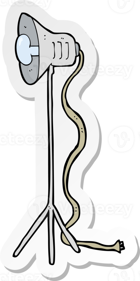 sticker of a cartoon photography studio lamp png