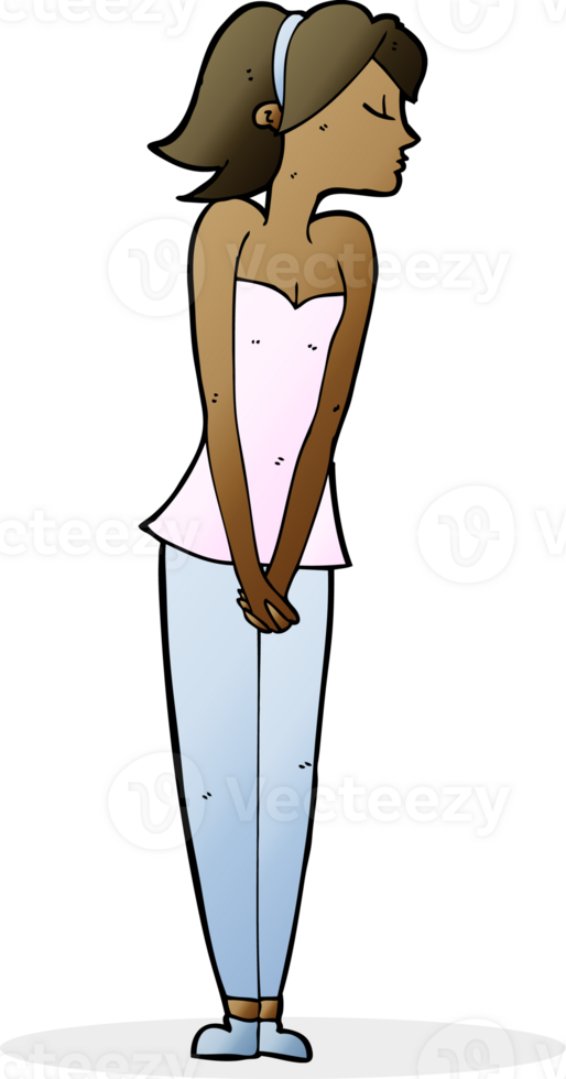 cartoon pretty woman png