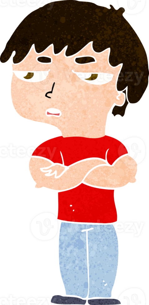 cartoon annoyed boy png