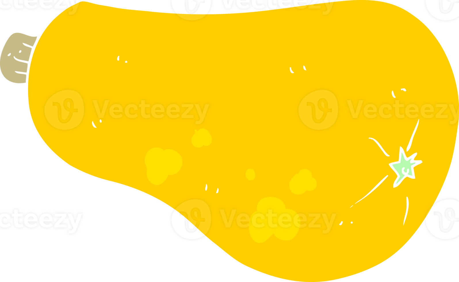 flat color illustration of a cartoon butternut squash png