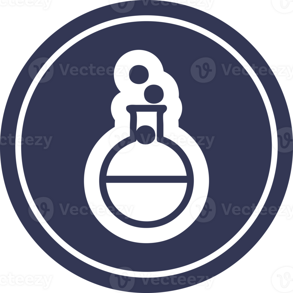 science experiment circular icon png