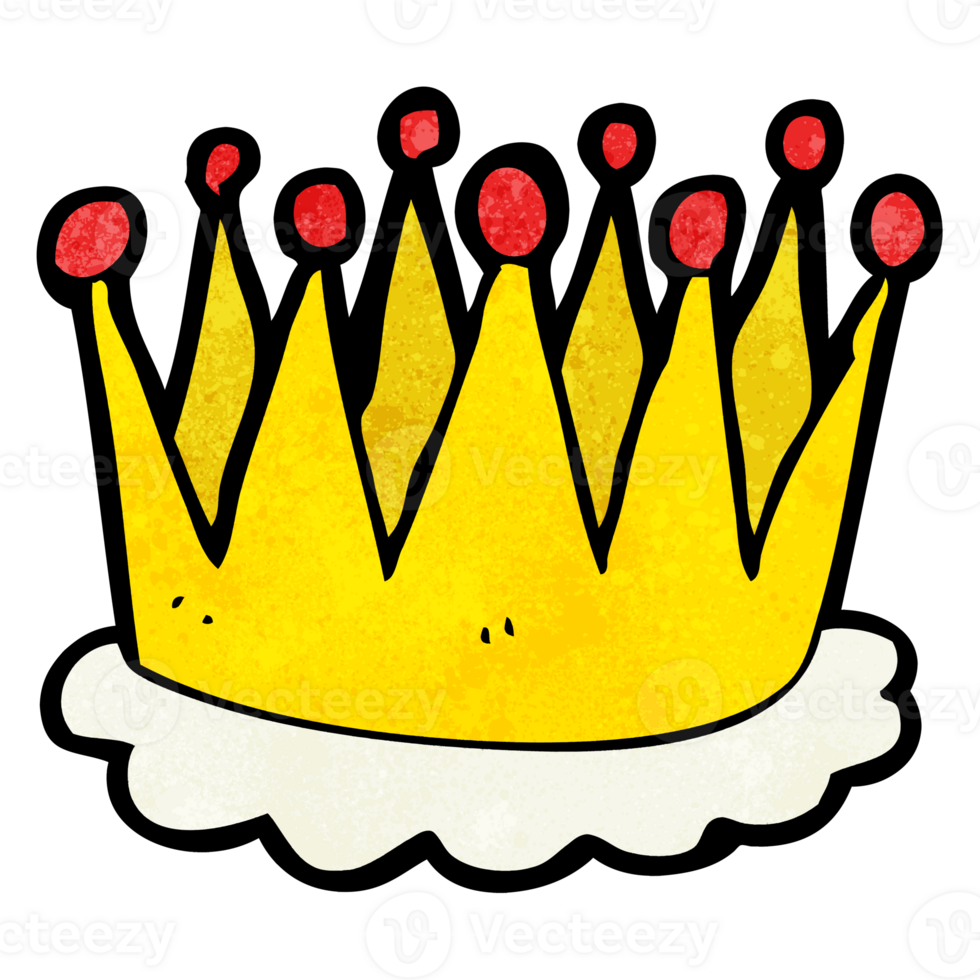 textured cartoon crown png