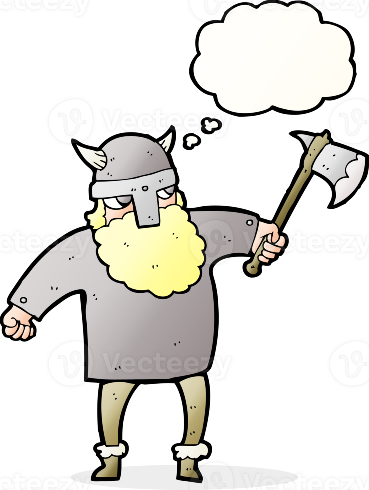 thought bubble cartoon viking warrior png