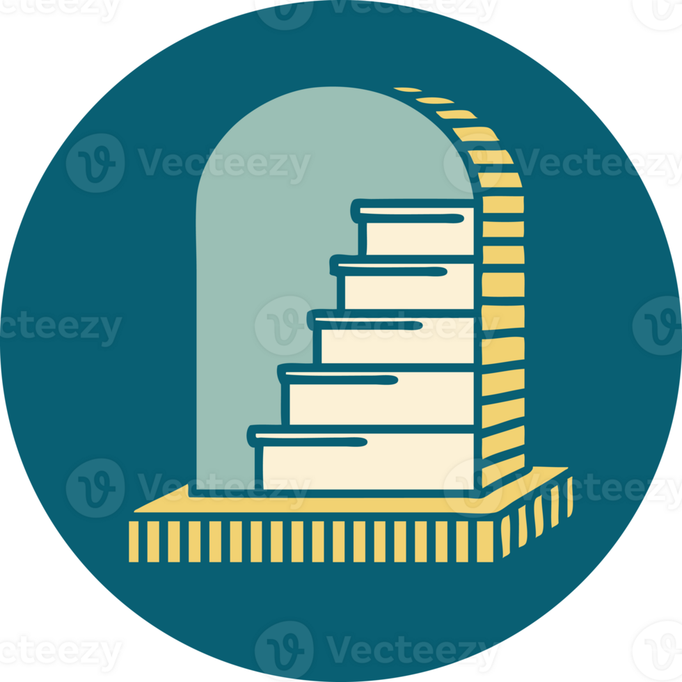 tattoo style icon of a grave stone png