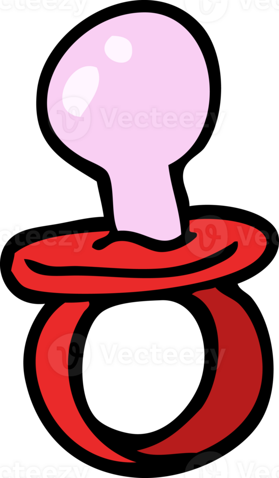 cartoon doodle baby pacifier png
