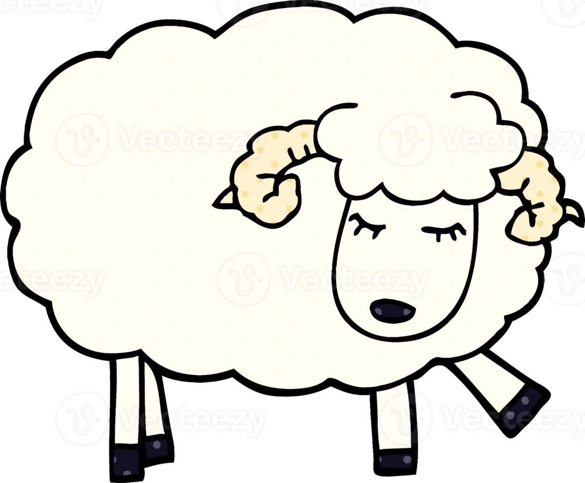 cartoon doodle cute sheep png