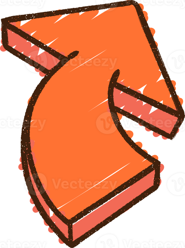 Pointing Arrow Chalk Drawing png