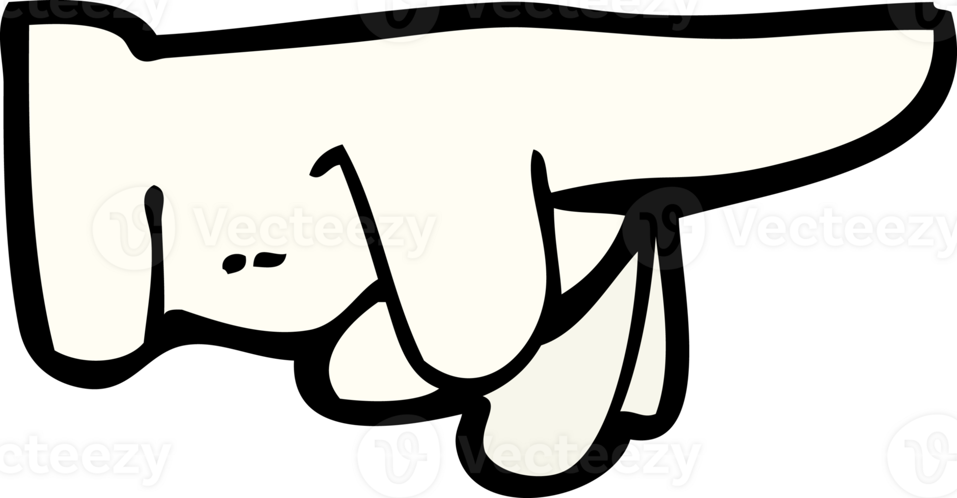 cartoon pointing hand png