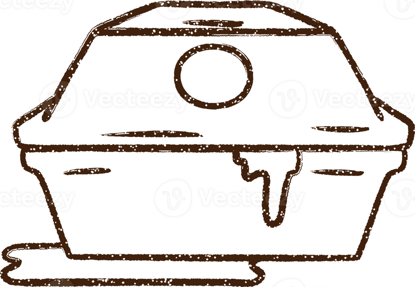 Burger Packaging Charcoal Drawing png