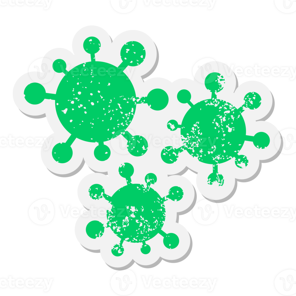 virus grunge sticker png