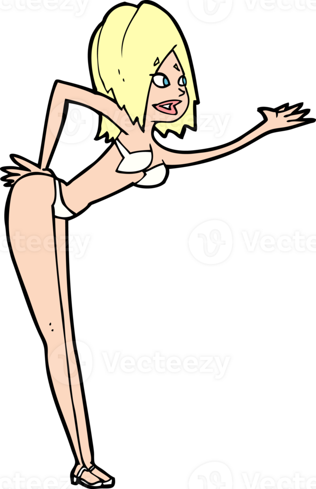 cartoon woman in bikini png