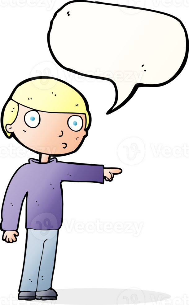 cartoon man pointing with speech bubble png