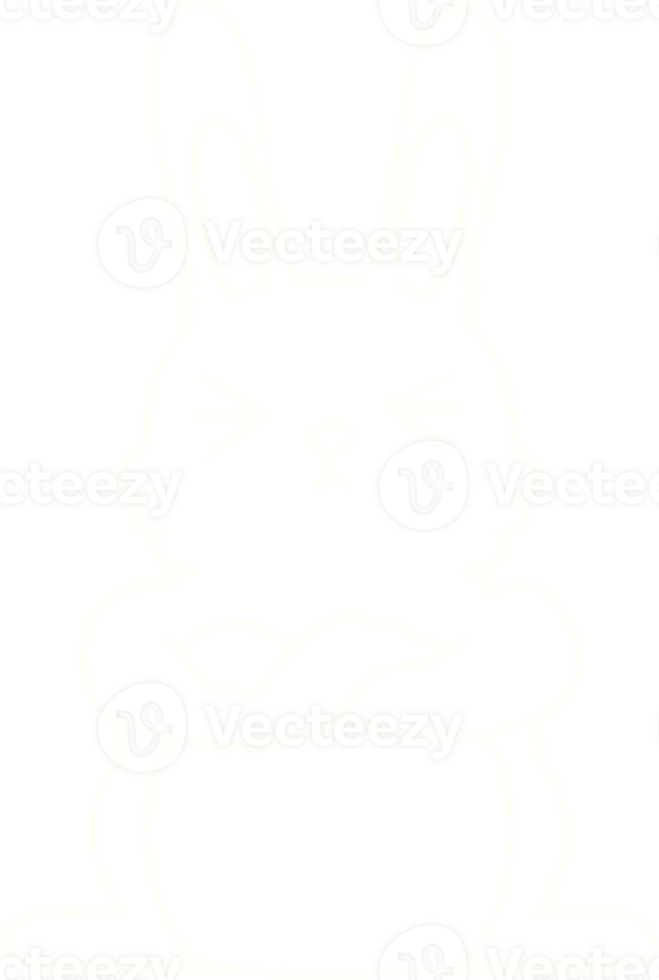 Angry Rabbit Chalk Drawing png