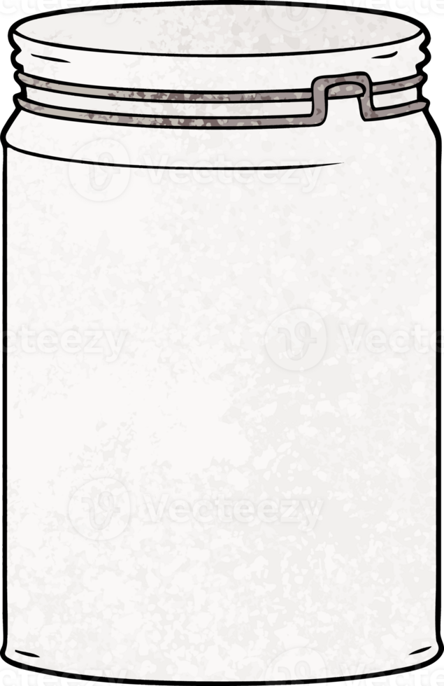 cartoon empty glass jar png