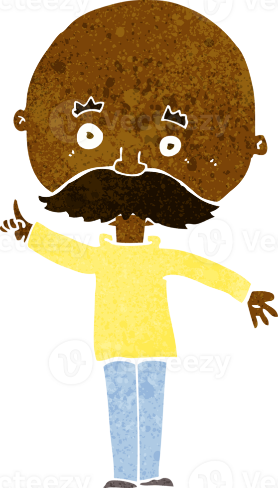 cartoon bald man with idea png