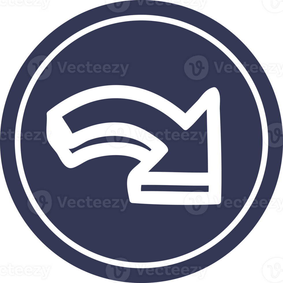 direction arrow circular icon symbol png