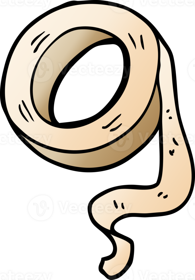 cartoon doodle sticky tape png