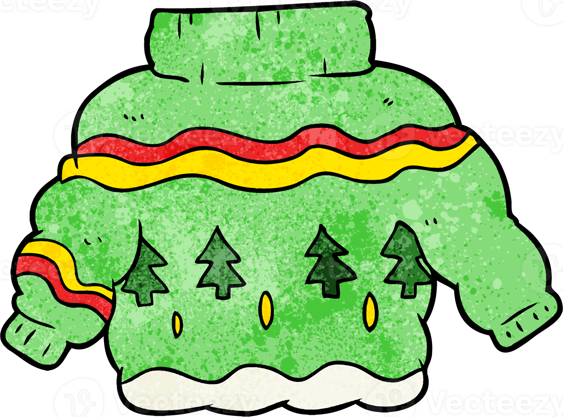 cartoon embarrassing christmas jumper 44979465 PNG