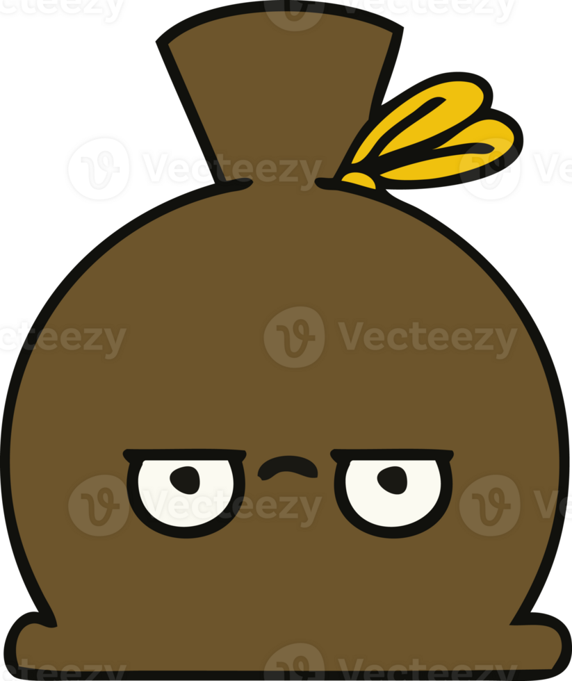 cute cartoon of a sack png