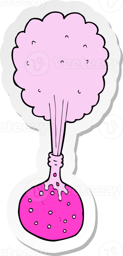 sticker of a cartoon science experiment png