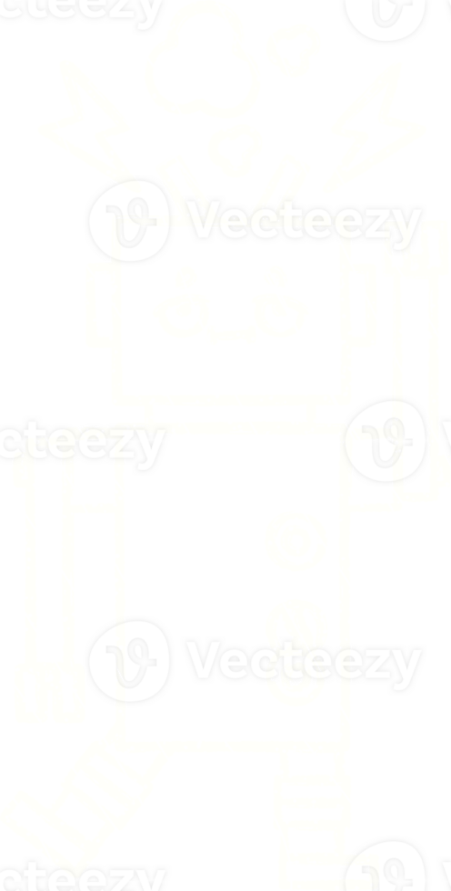 Robot Chalk Drawing png