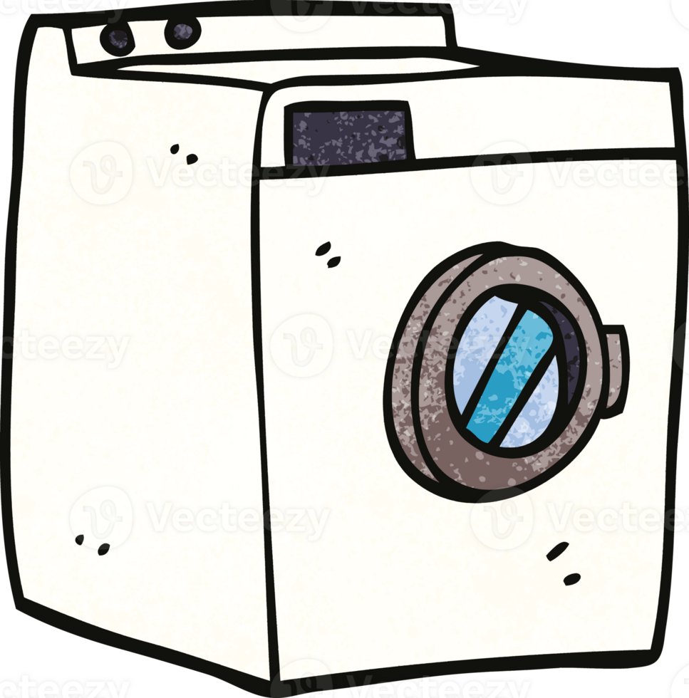 cartoon doodle washing machine png