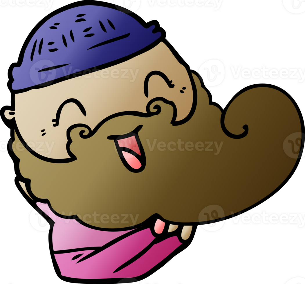 happy bearded man png