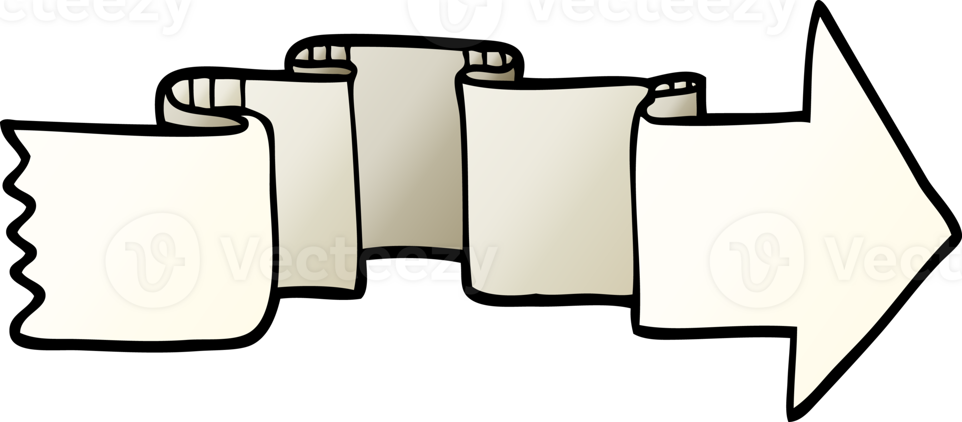 gradient illustration cartoon banner arrow png
