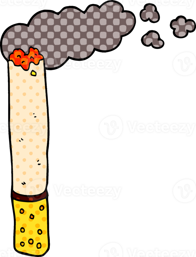 cartoon doodle cigarette png