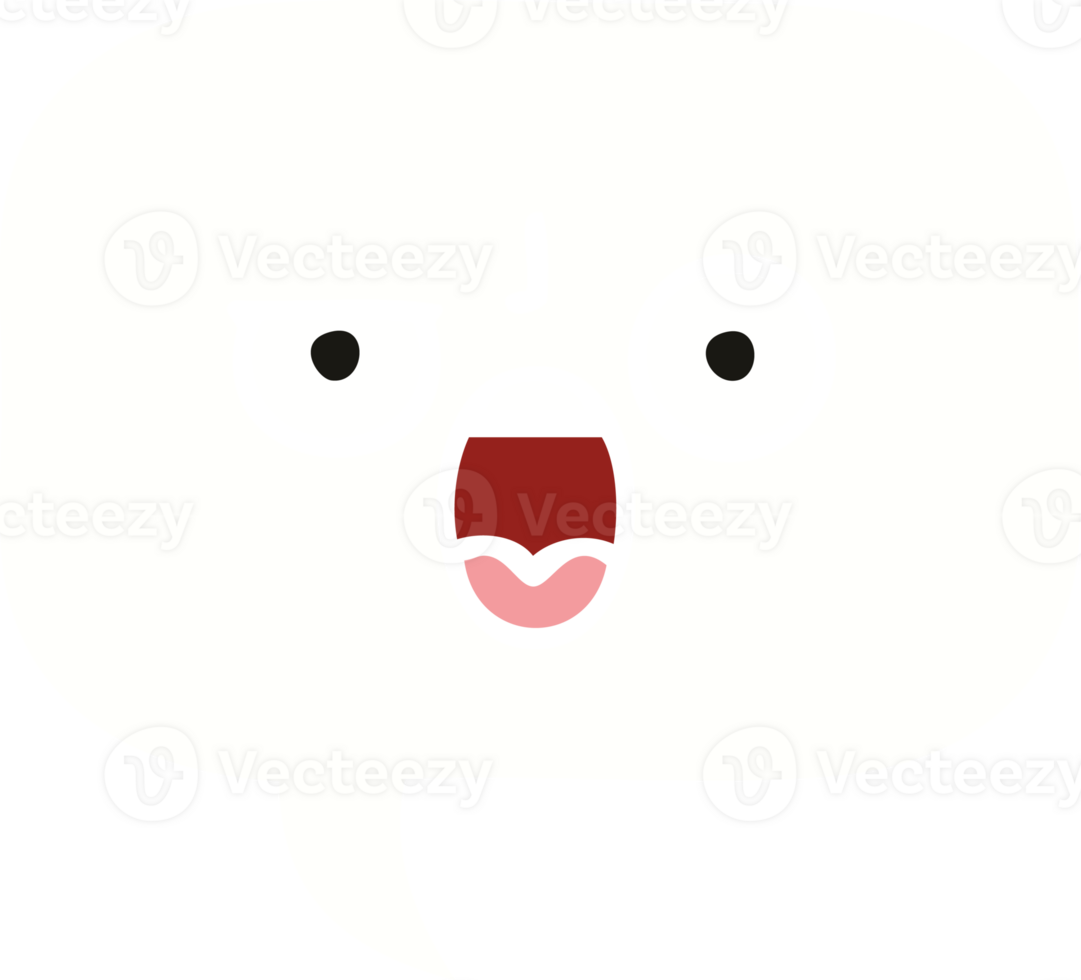 flat color retro cartoon of a speech bubble png
