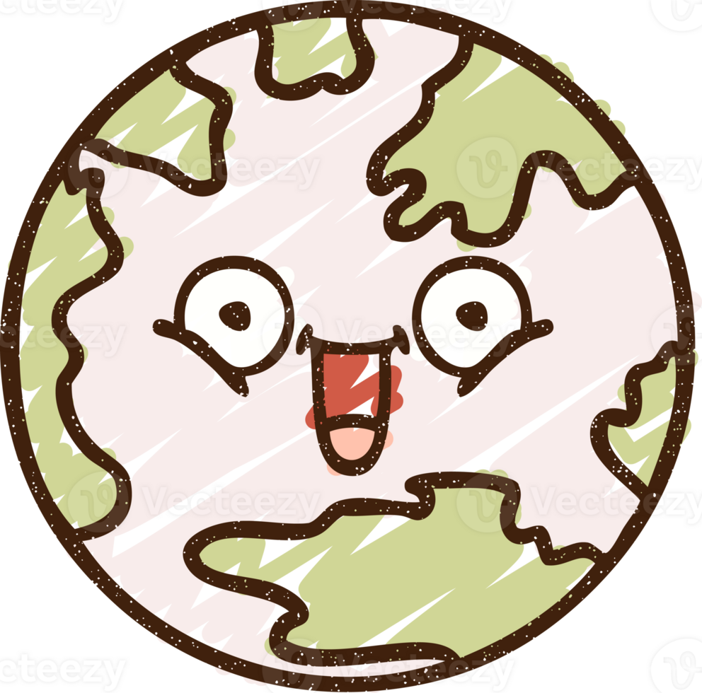 Earth Chalk Drawing png