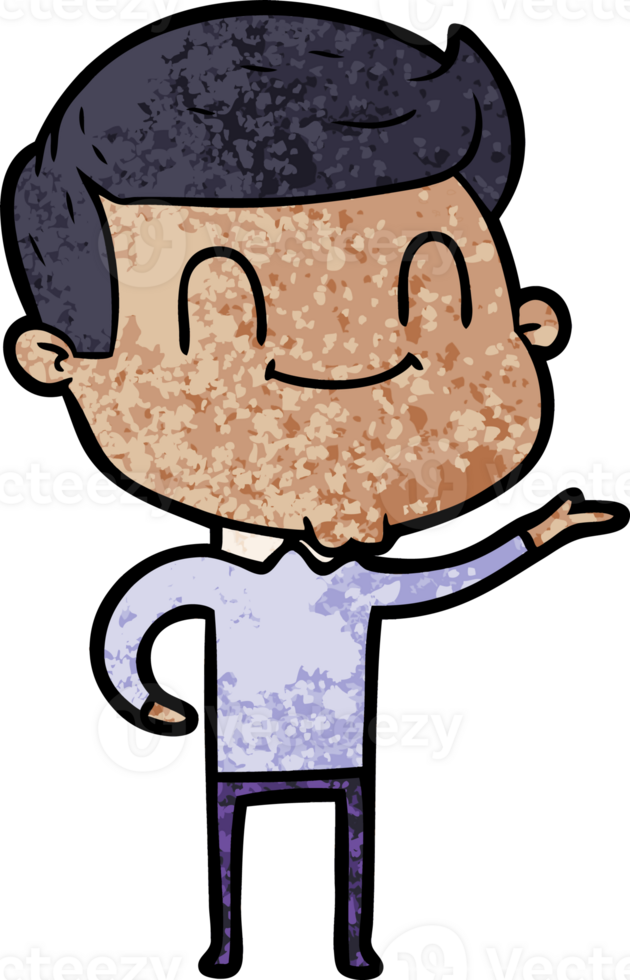 cartoon friendly man png