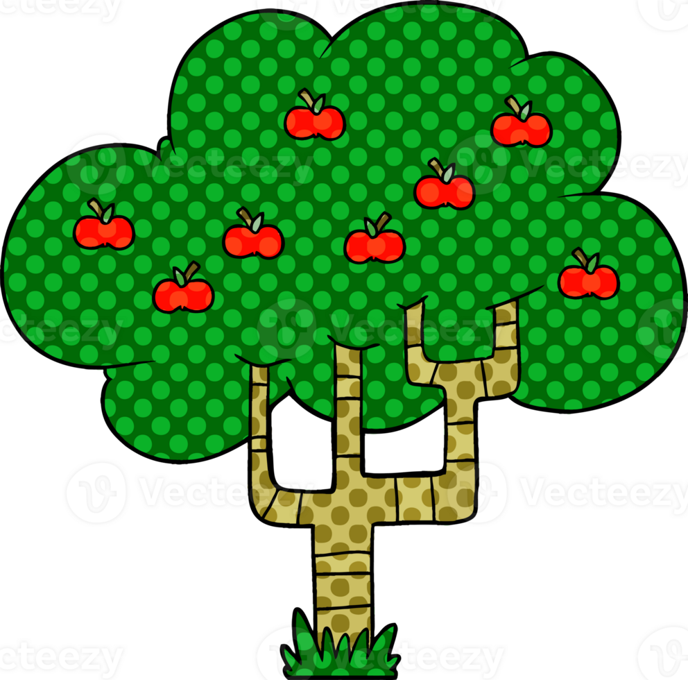 cartoon apple tree 44980736 PNG
