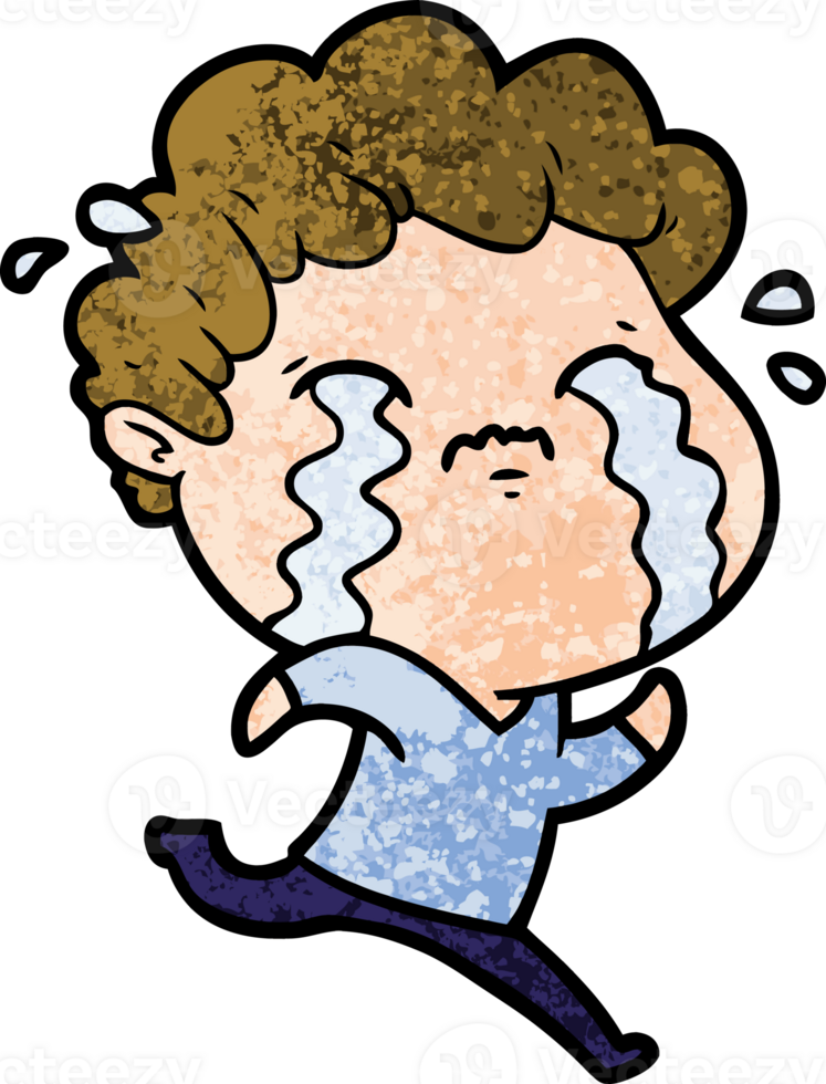 cartoon man crying png