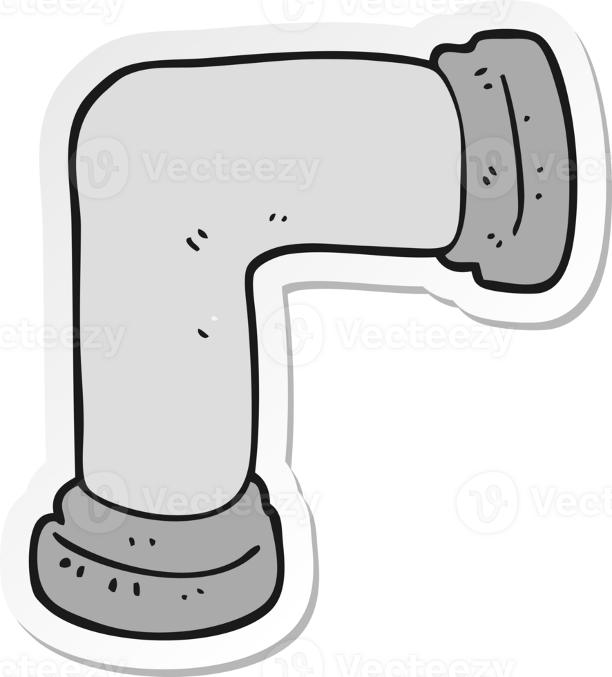 sticker of a cartoon pipe png
