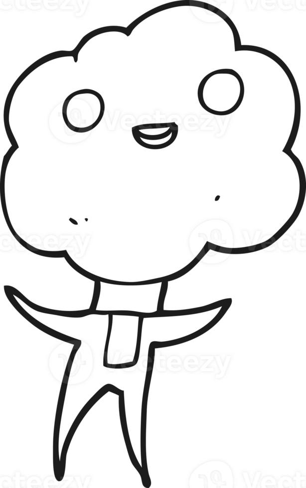 cute cloud head creature png