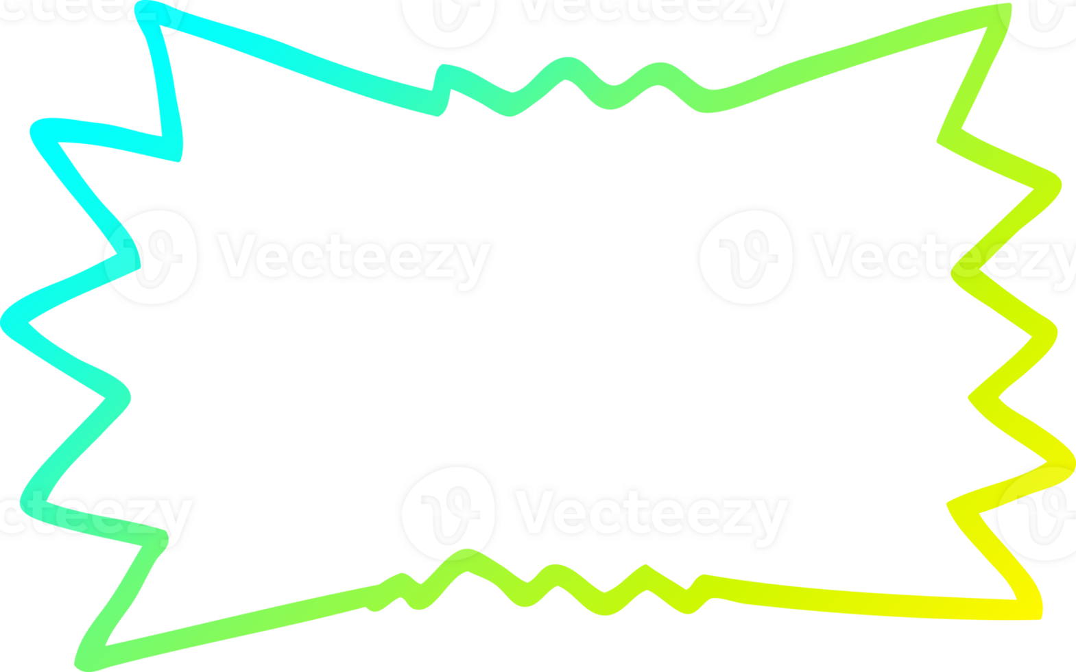 cold gradient line drawing of a cartoon bang png