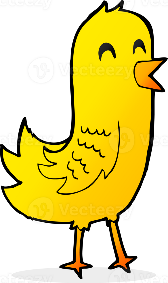 cartone animato uccello felice png