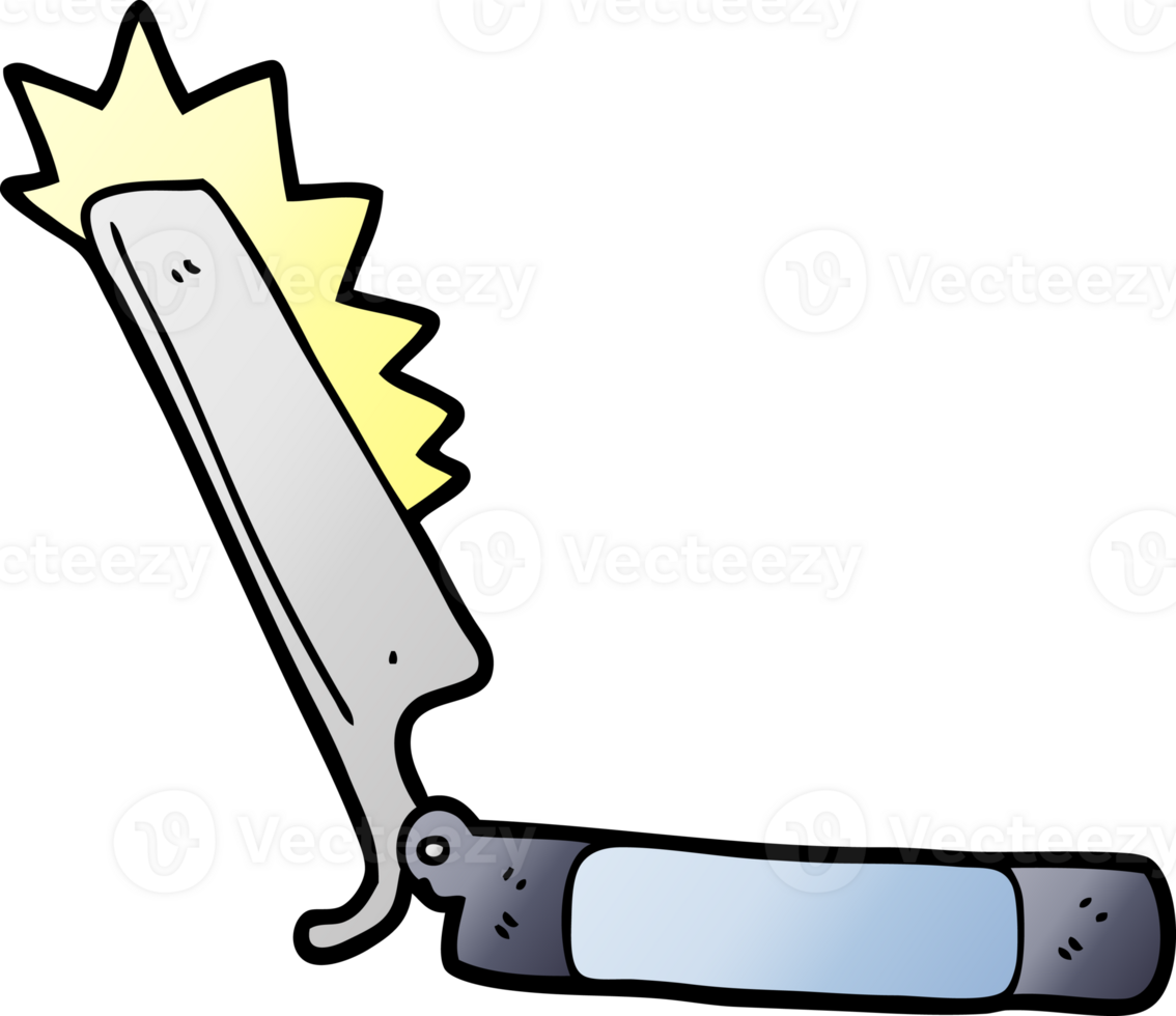 cartoon sharp razor png