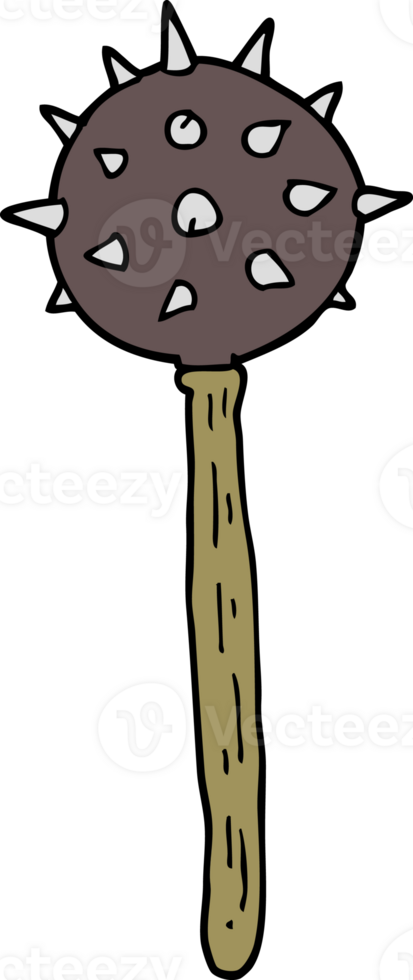 cartoon medieval mace png