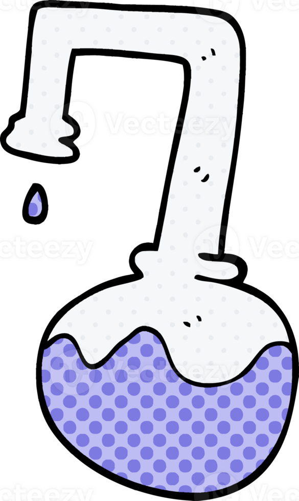 cartoon doodle science experiment png