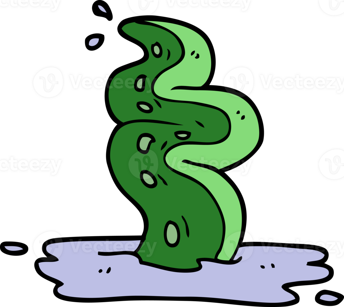 cartoon doodle spooky tentacle png