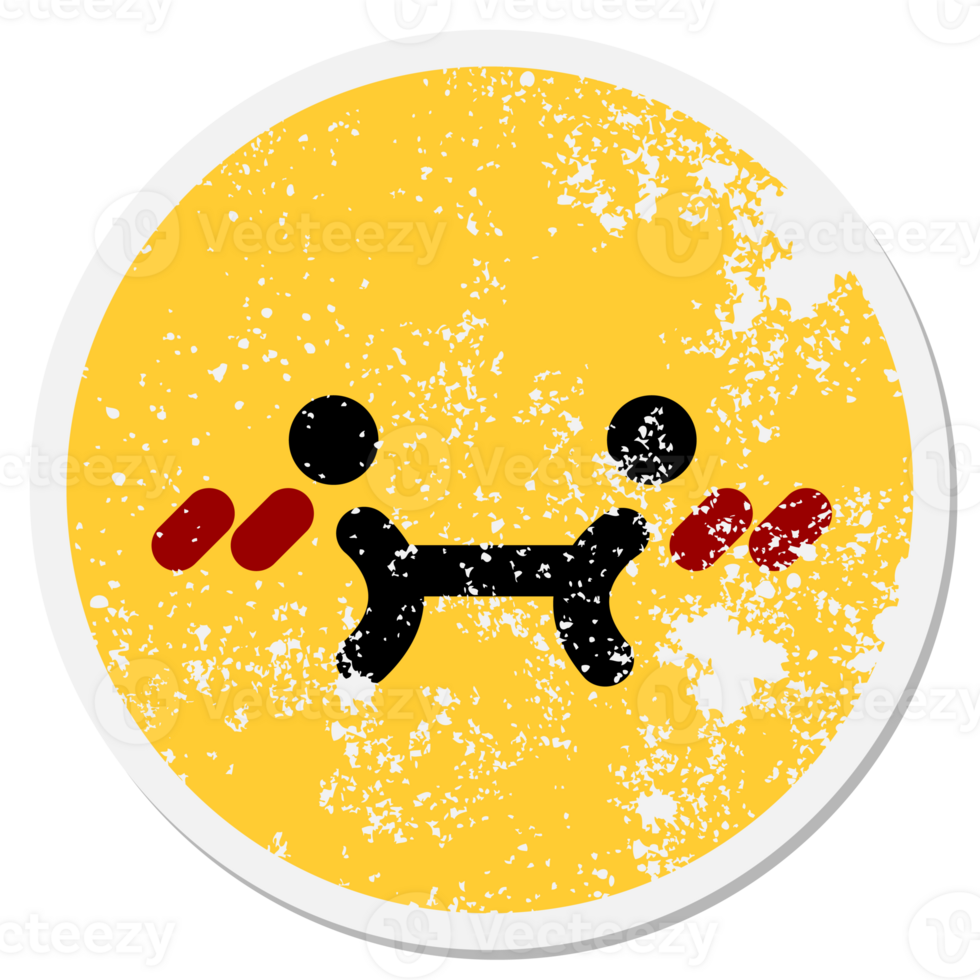 cute unsure face circular sticker png