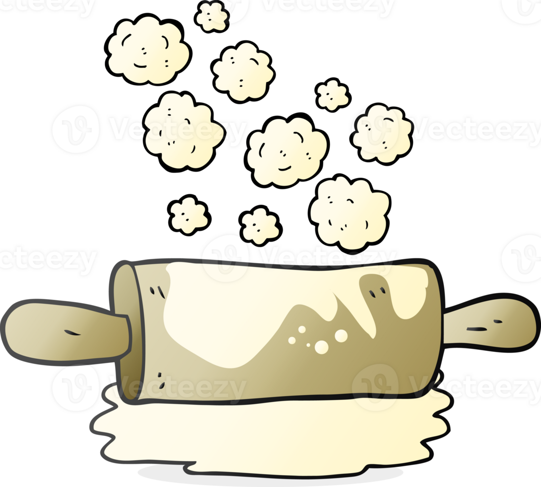 hand drawn cartoon rolling pin png