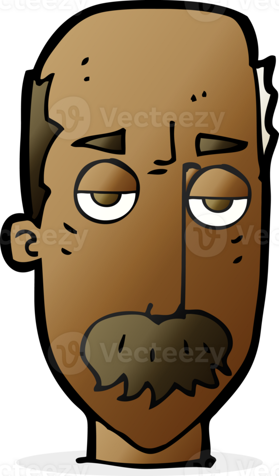 cartoon bored old man png