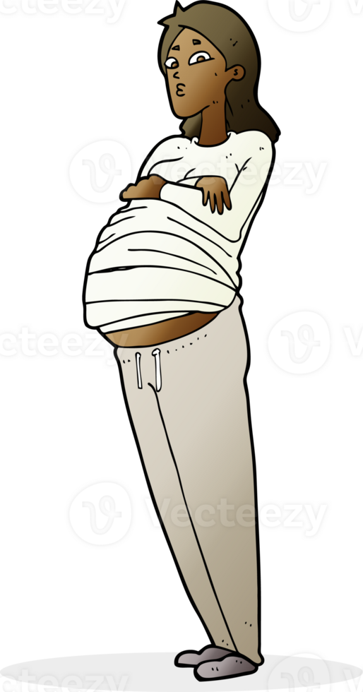 cartoon pregnant woman png